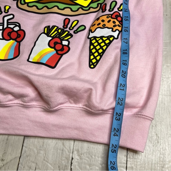 Sanrio Hello Kitty Hamburger Fast Food Hoodie Small - Picture 8 of 10